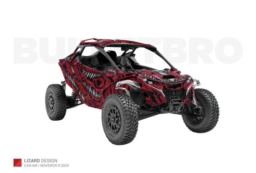 Комплект наклеек KOI - Салатовый на CAN-AM Maverick R 2024+