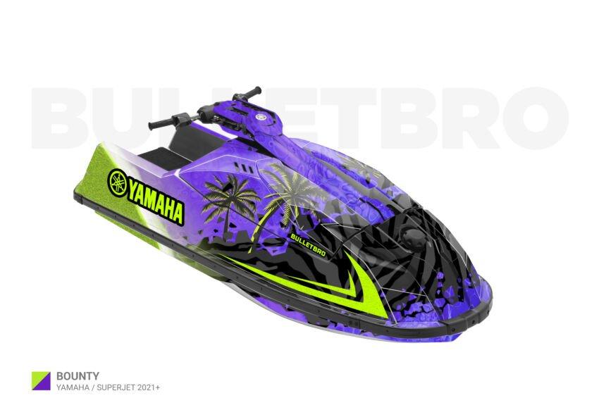 Комплект наклеек Bounty на Yamaha Superjet
