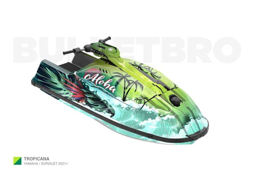 Комплект наклеек Tropicana на Yamaha Superjet