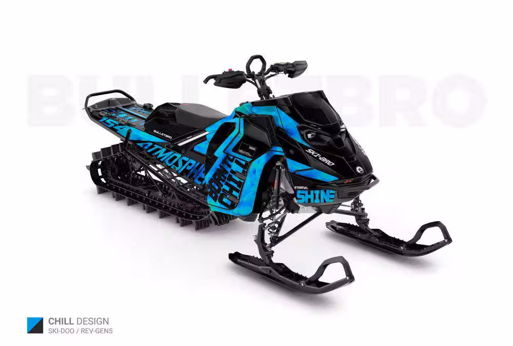 Комплект наклеек CHILL - Красный на SKI-DOO REV-GEN5
