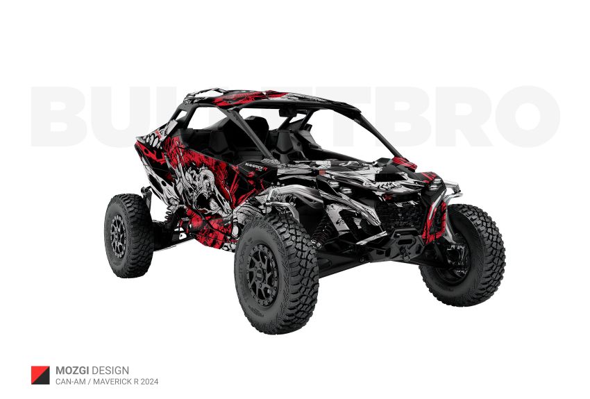 Комплект наклеек MOZGI на CAN-AM Maverick R 2024+