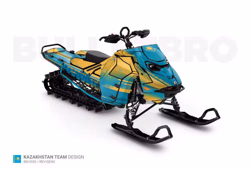 Комплект наклеек KAZAKHSTAN на SKI-DOO REV-GEN5