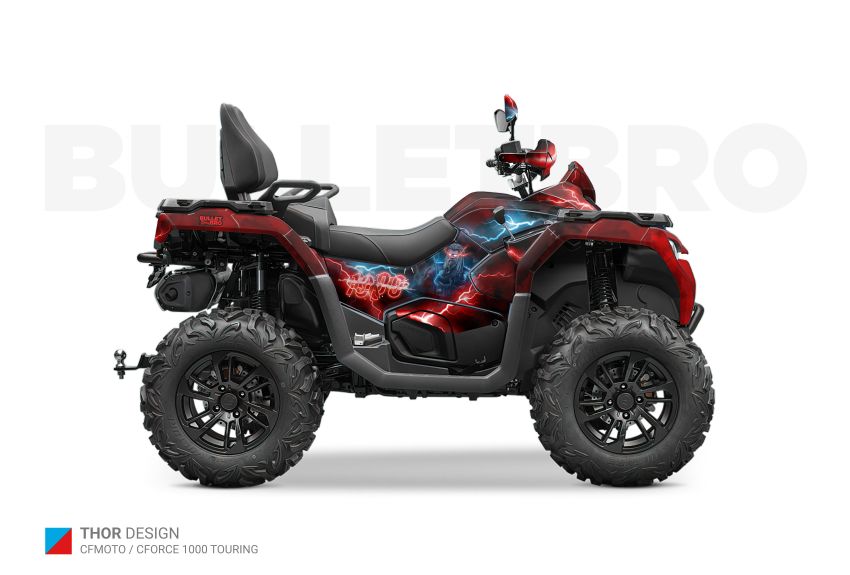 Комплект наклеек THOR - Оранжевый на CFMOTO CFORCE 1000 Touring