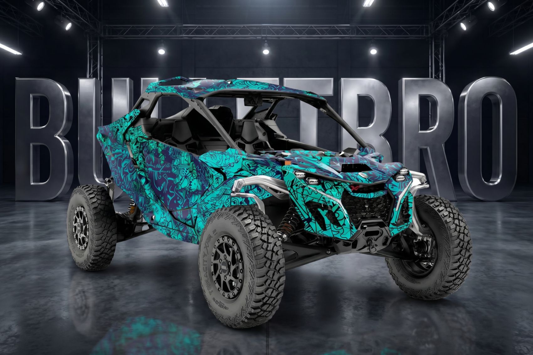 Комплект наклеек NEVOLIN OZZY на CAN-AM Maverick R 2024+