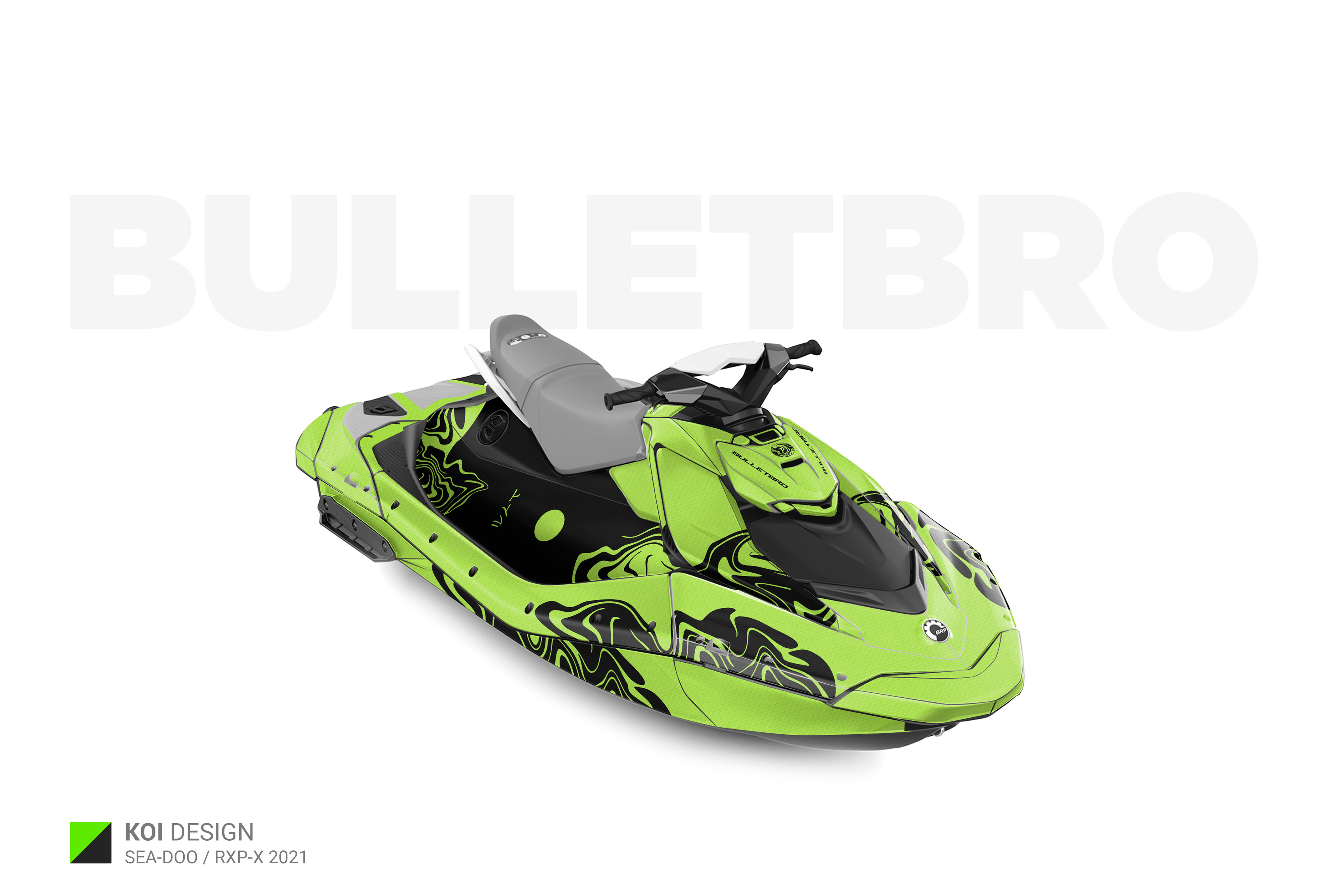 Яркие наклейки на гидроцикл Sea-Doo от Bulletbro