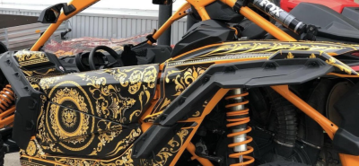 Спортивная графика для багги Maverick X3 с логотипами от Bulletbro