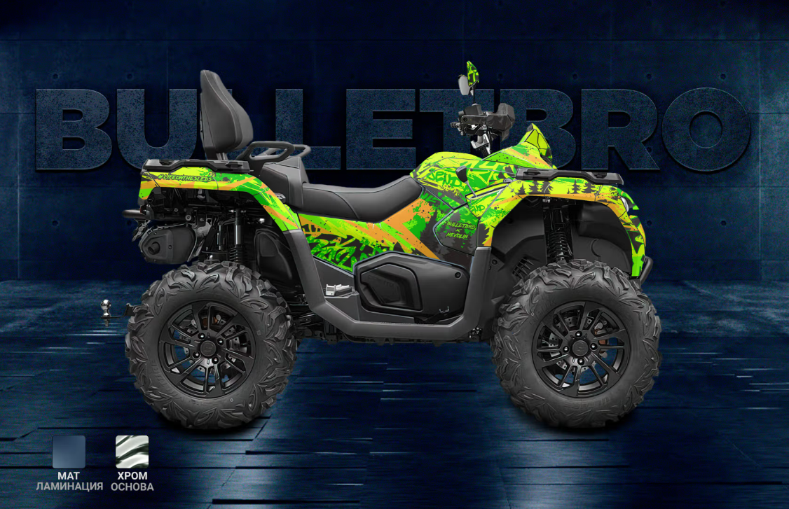 Яркие наклейки на CFMOTO CFORCE 1000 от Bulletbro