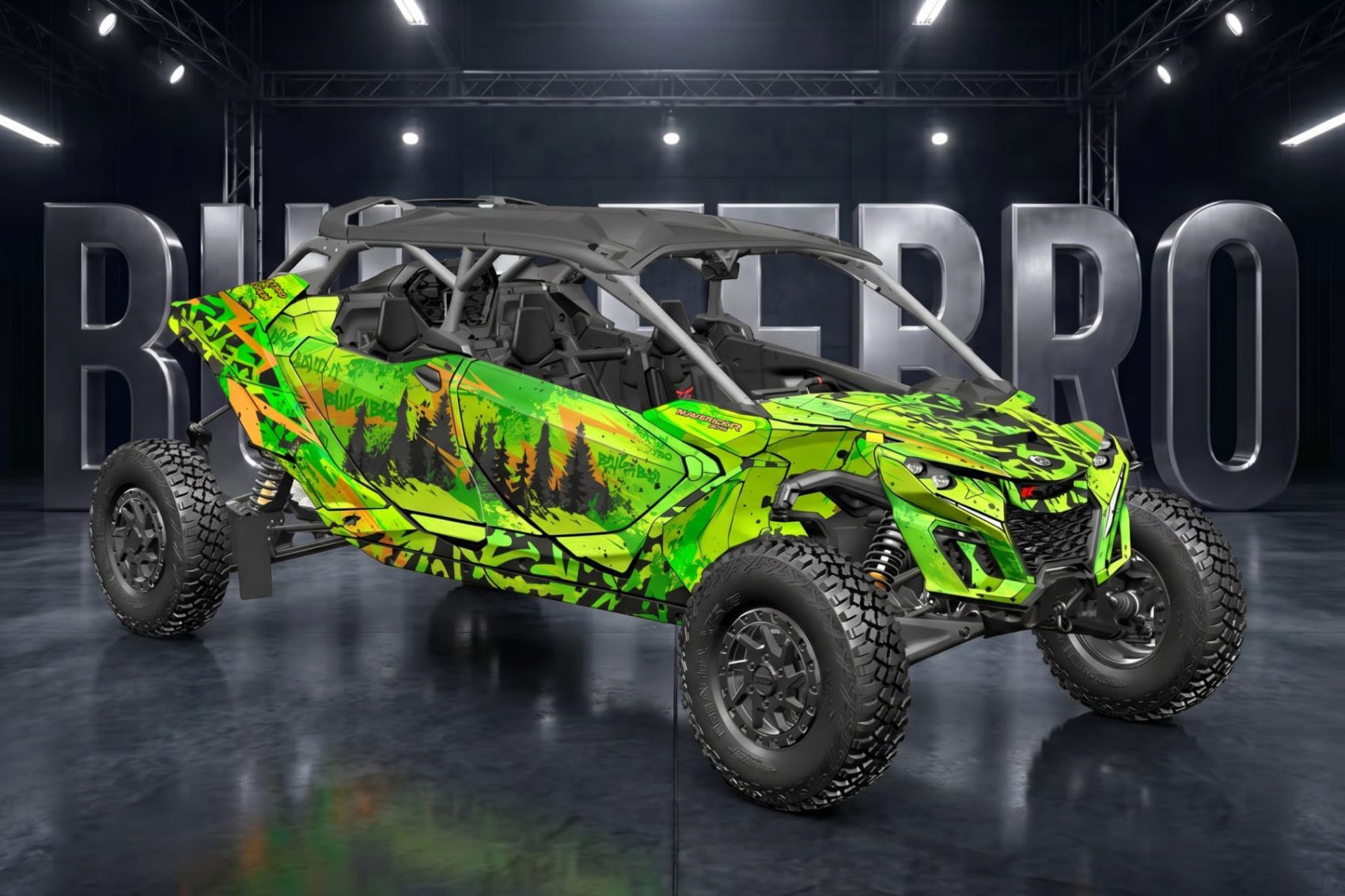 Комплект наклеек NEVOLIN HULKY на CAN-AM Maverick R MAX