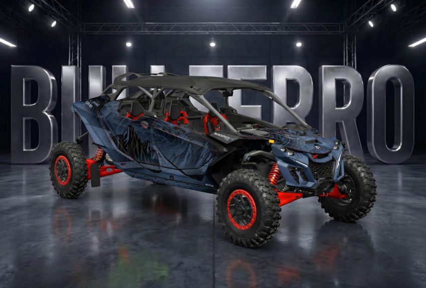 Комплект наклеек NOVIKOV #1 на CAN-AM Maverick R MAX