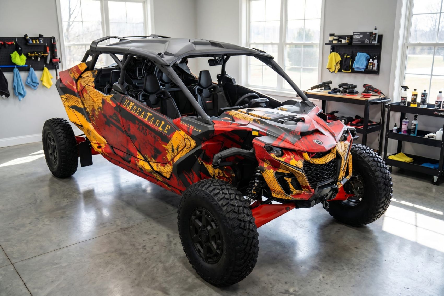 Комплект наклеек REBEL на CAN-AM Maverick R MAX