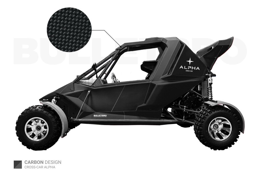 Наклейки пленка на Сross-car-alpha