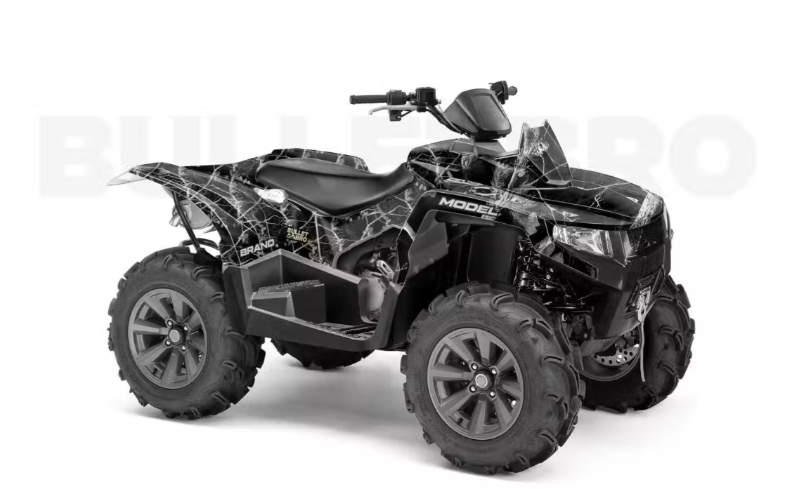 Квадроцикл Polaris Sportsman 850 в ярком защитном комплекте графики от Bulletbro