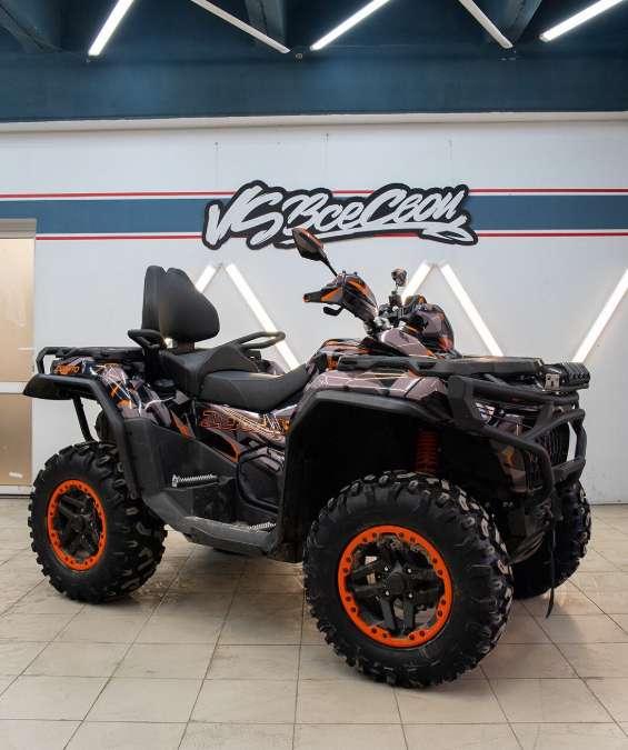 Квадроцикл CFMOTO CFORCE 600 в защитном комплекте графики от Bulletbro